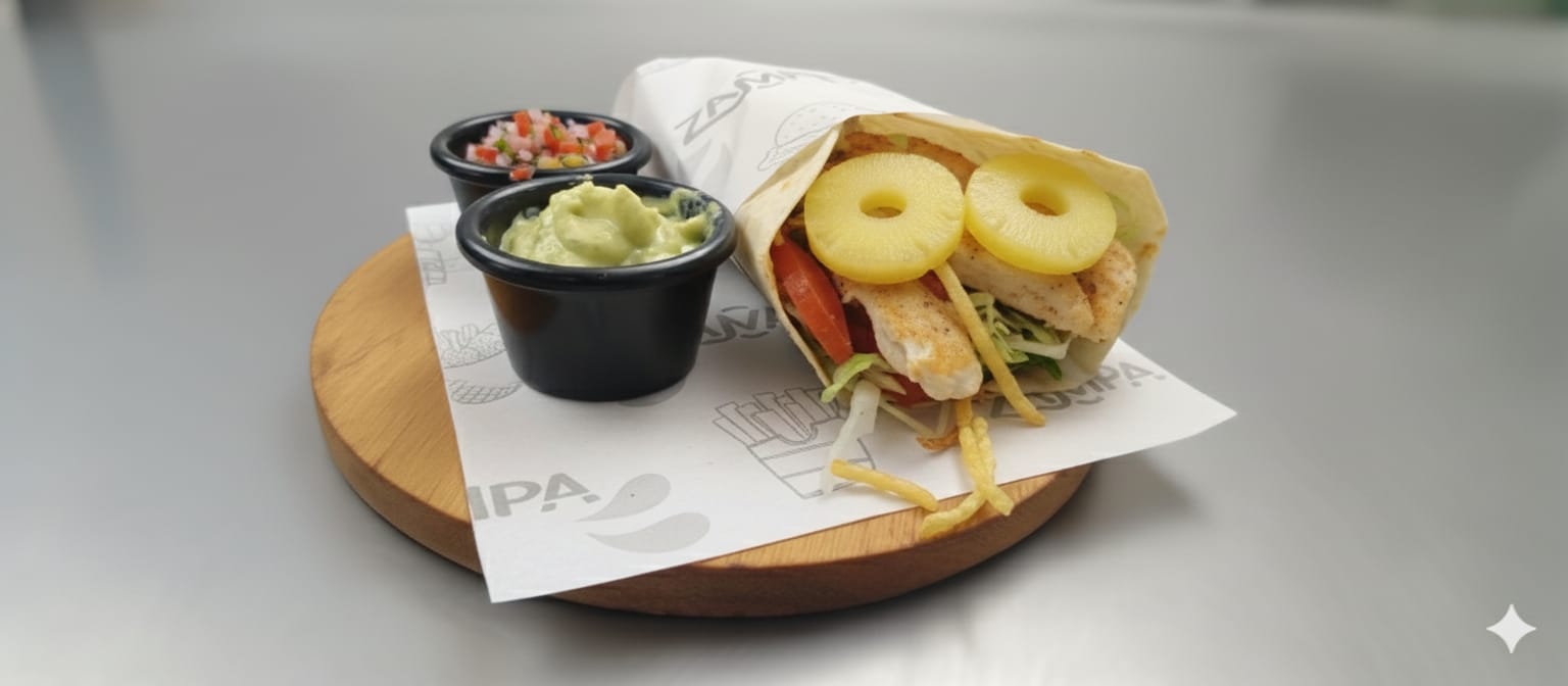 enchilada pollo con piña